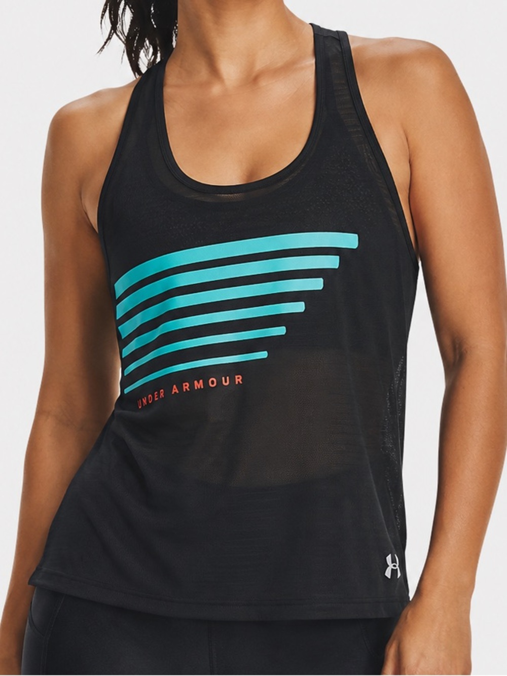 Under Armour Muscle Tee Semi Sheer Size M Athleisure Gym Running Performance